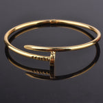 Gold Plated Nail Bracelet – Anti-Tarnish Premium Finish For Women