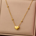 Gold-Plated Anti Tarnish Heart themed Stainless Steel Pendant