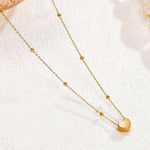 Gold-Plated Anti Tarnish Heart themed Stainless Steel Pendant