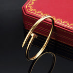 Gold Plated Nail Bracelet – Anti-Tarnish Premium Finish For Women