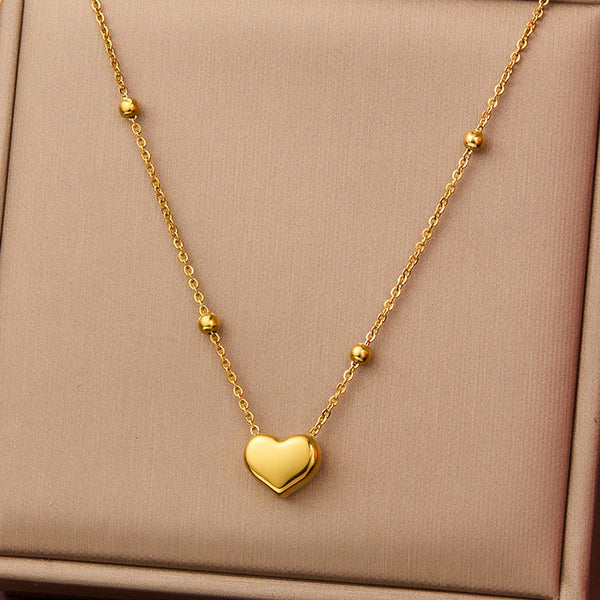 Gold-Plated Anti Tarnish Heart themed Stainless Steel Pendant
