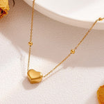 Gold-Plated Anti Tarnish Heart themed Stainless Steel Pendant